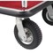 Global Industrial Silver Stainless Steel Bellman Cart, Straight Uprights, 8 Pneumatic Casters, 41-1/4L x 24W x 75H 985117SL - alternate 8